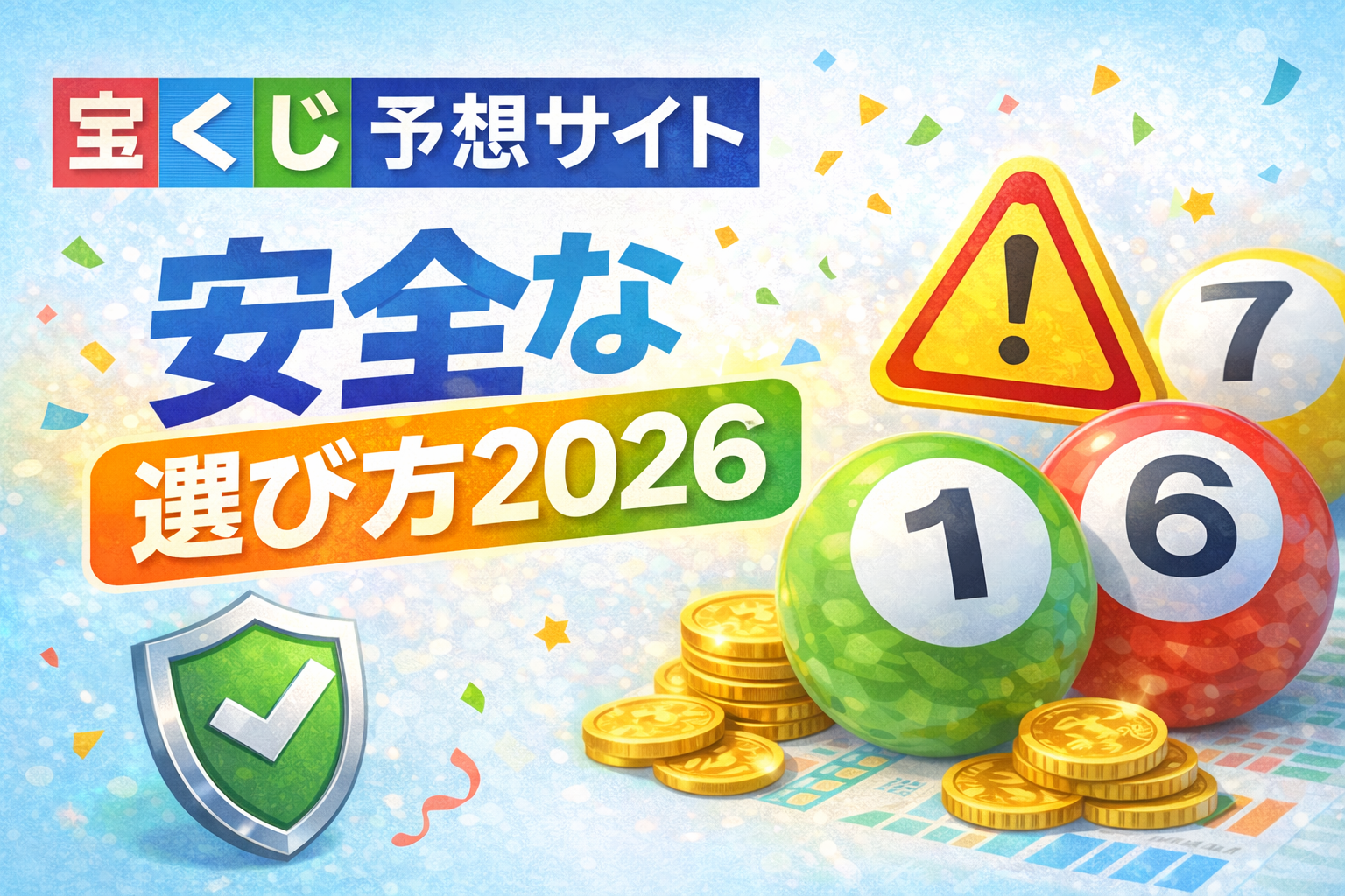 宝くじ予想サイトの安全な選び方2026|優良と詐欺を見分ける基準と注意点