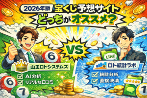 2026年版｜山王ロトシステムズとロト統計ラボを本音レビュー！当たる宝くじ予想サイトはどっち？