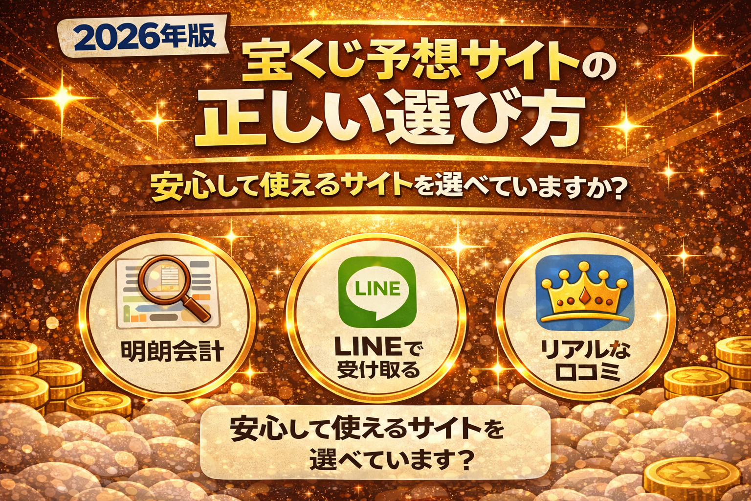 【2026年版】2026年最新版｜宝くじ予想サイトの正しい選び方〜失敗しないために知っておくべき判断基準と注意点〜