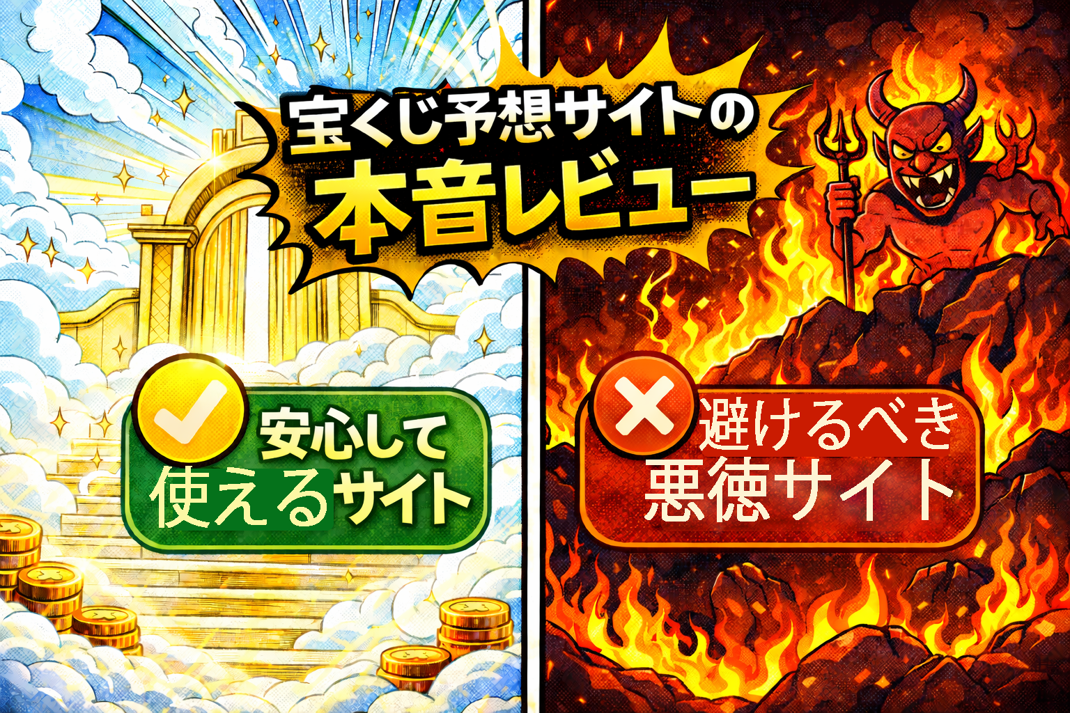 【衝撃】宝くじ予想サイトの本音レビュー〜安心して使えるサービスと避けるべきサイト〜｜2026年最新版