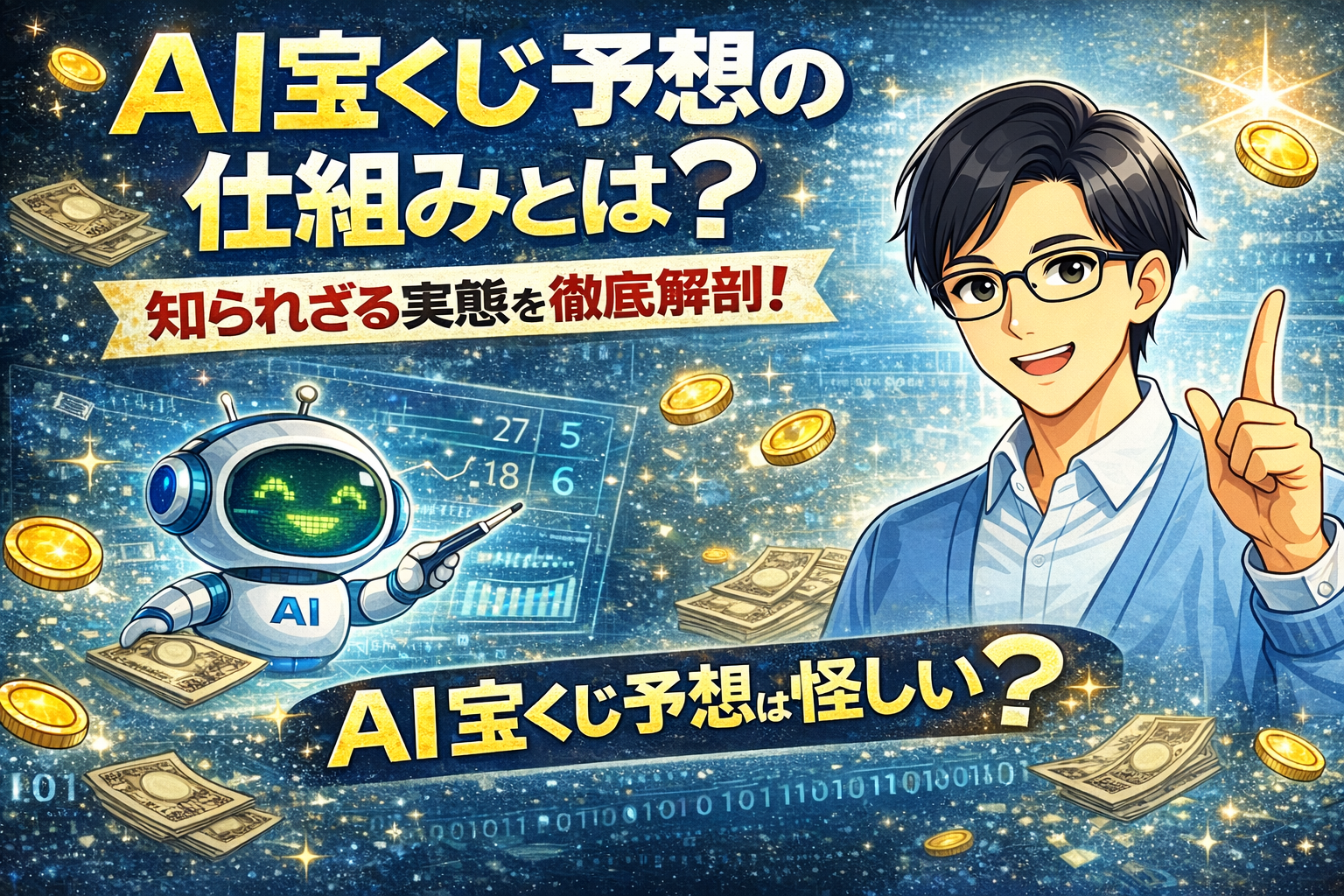 AI宝くじ予想の仕組みとは？「当たらない」の真実とデータ分析の正体を徹底解説