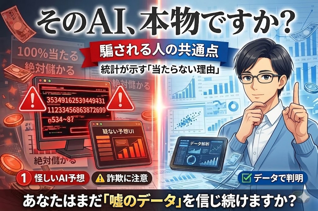宝くじ予想AIは本物か？詐欺商材に騙される前に知るべき統計学が示す「当たらない理由」とは？