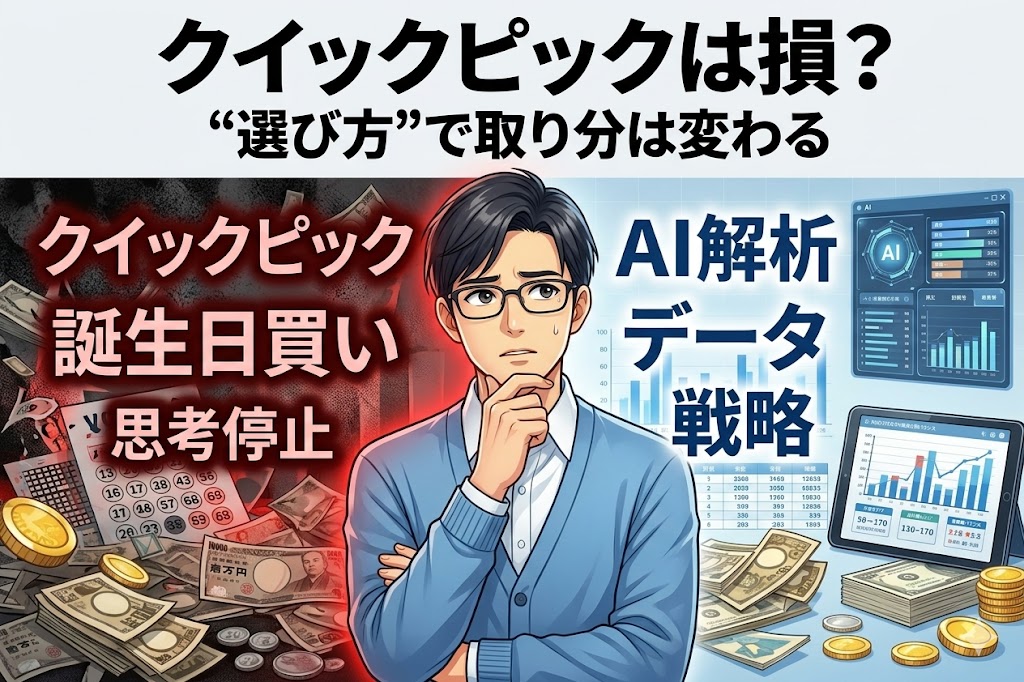 ロト6のクイックピックは損を生む？AI解析で分かる「被る数字の正体」とは？