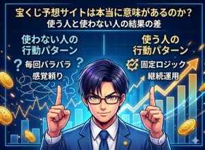 宝くじ予想サイトは本当に意味があるのか？使う人と使わない人の結果の差