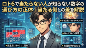 ロト6で当たらない人が知らない「数字の選び方」の正体｜当たる側との差を解説