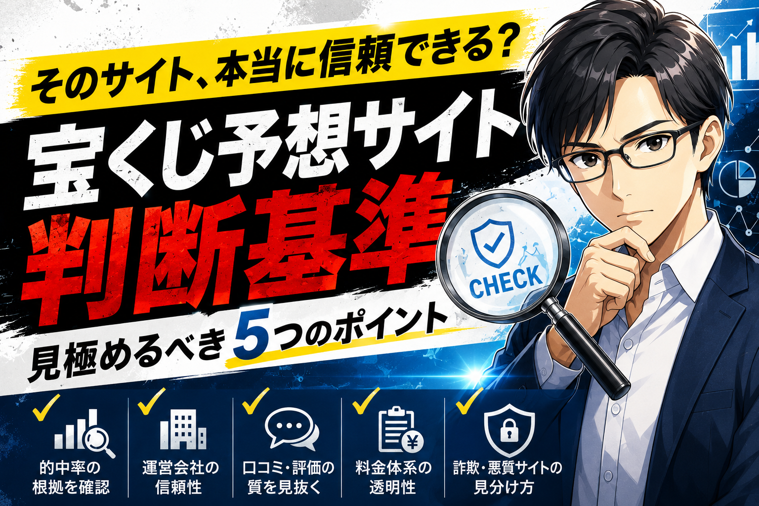 当たる宝くじ予想サイトの判断基準公開！口コミ・評価・運営実績の正しい見方