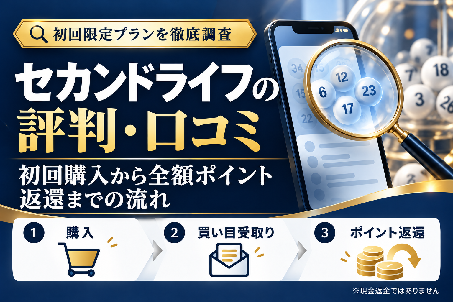 セカンドライフの評判・口コミ|初回購入から全額ポイント返還までの流れを徹底検証
